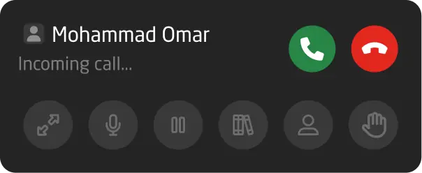 incoming call